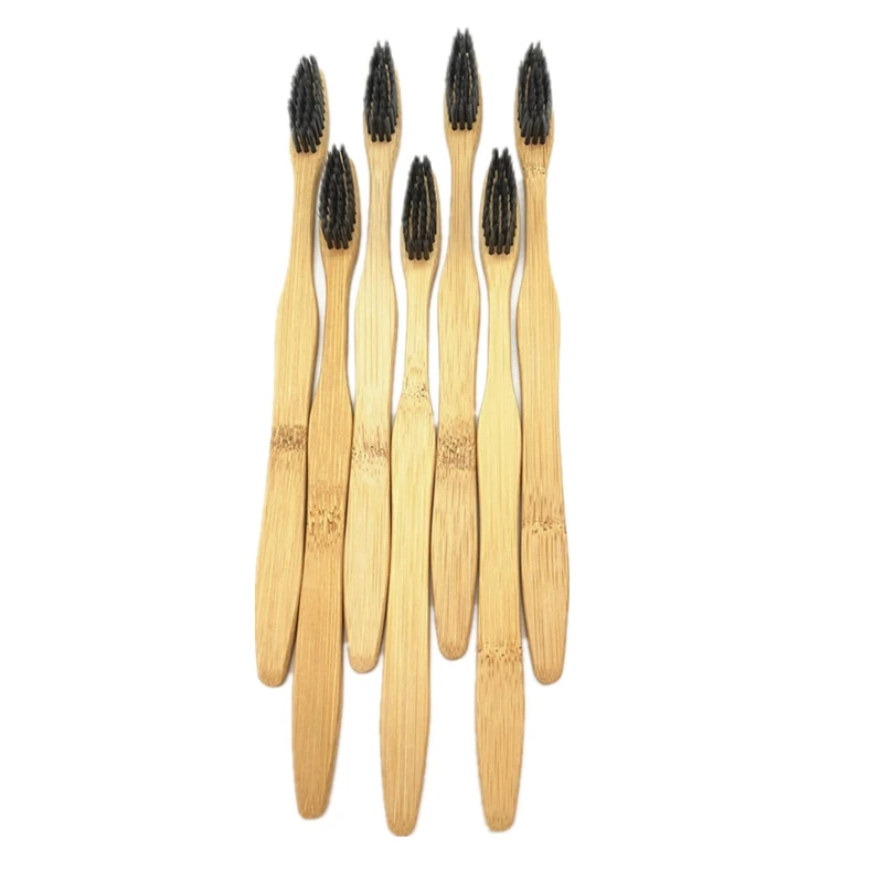 Экологичная бамбуковая зубная щетка с средней щетиной биоразлагаемая