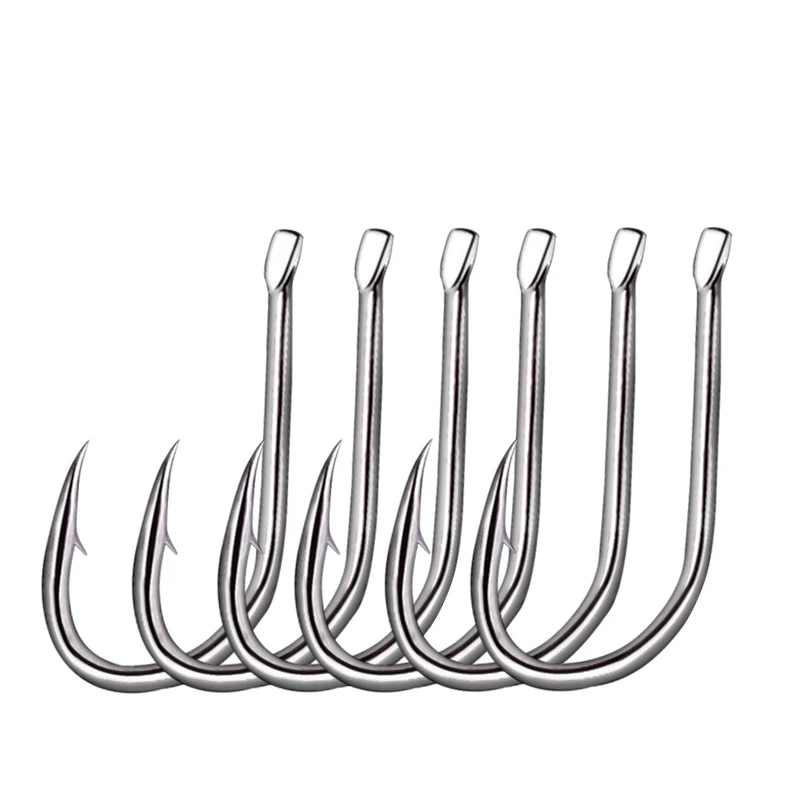 

1 Pcs Barbed Fish Hook Fishhook 10PCS/LOT Size1#-Size11# High Carbon Steel Jigging Carp Fishhooks Fishing Tackle