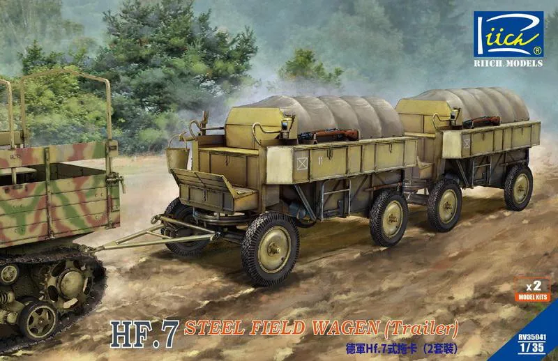 Riich Models RV35041 1/35 HF. 7 стальной полевой ваген(прицеп)-масштабная модель комплект