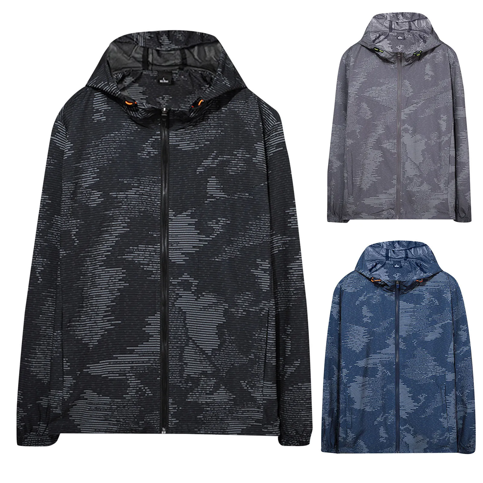 

Мужская ветрозащитная искусственная осенне-зимняя ветрозащитная уличная тонкая куртка с капюшоном и принтом, пальто, блузка, парка, Куртки