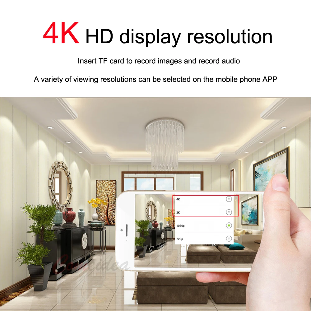 Мини камера Wi Fi Full HD 4K P2P|Камеры видеонаблюдения| |