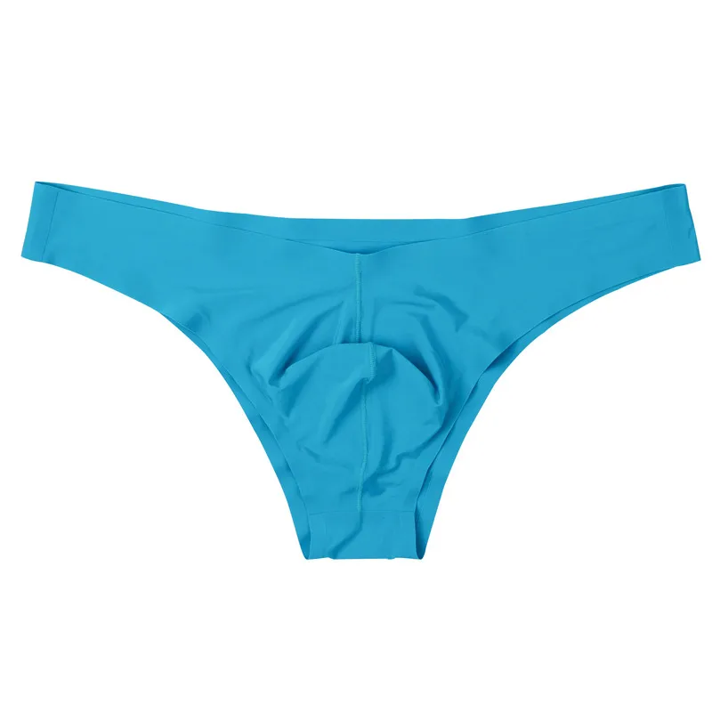 

Men Underwear Ice Silky Seamless Briefs Summer Men's Briefs Ice Transparent Low Waist Sexy Panties Gay Underpants Briefs