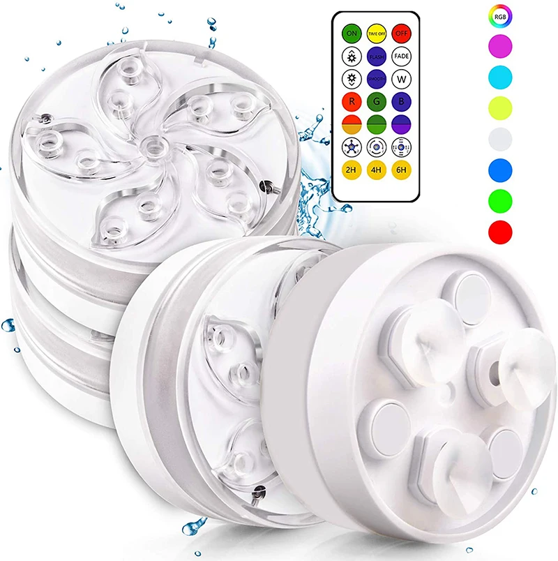 

New LED Submersible Lights Waterproof Color Changing Underwater Lights for Aquarium Pond Fountain Lighting