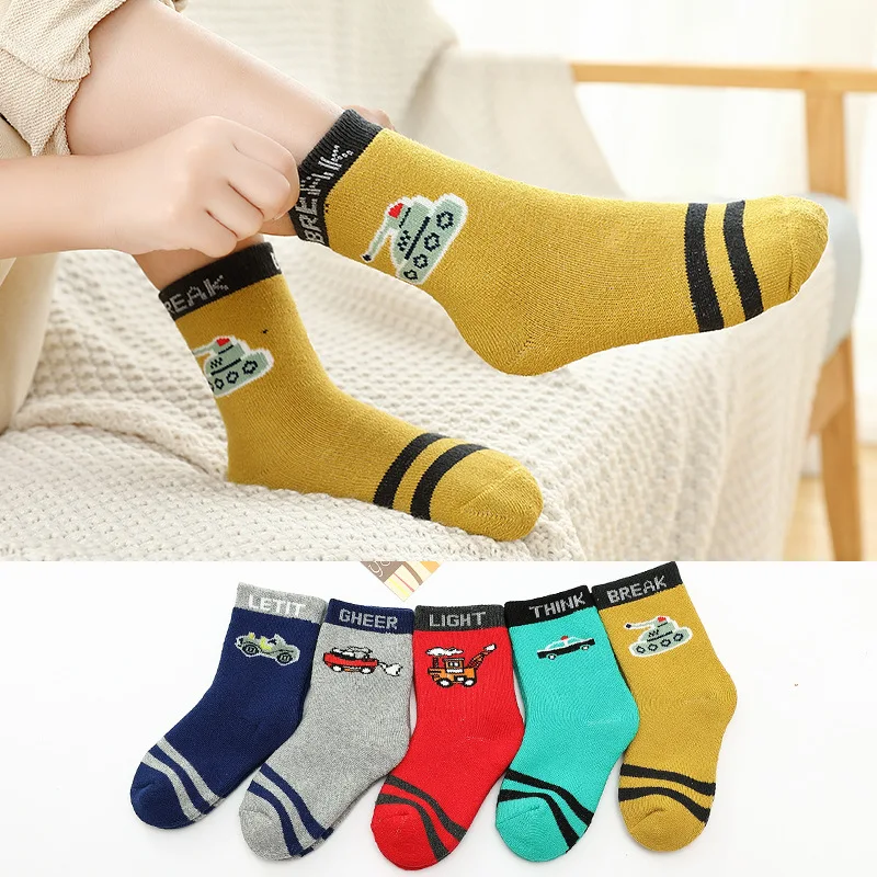 Зимние носки для мальчиков толстые хлопковые 5 пар/Лот 2019|Носки| |