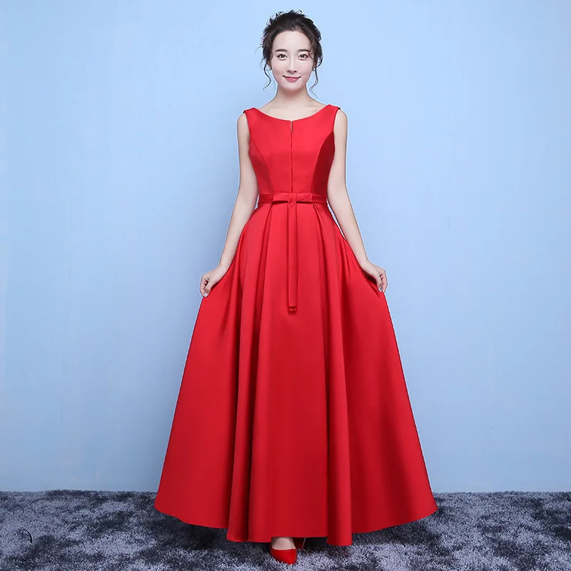 Модные вечерние женские платья длинные макси Красные Элегантные подружки