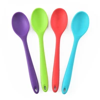 small kid silicone soup spoons serving teaspoon for coffee tea bath salts soft spoons training feeding for baby kids