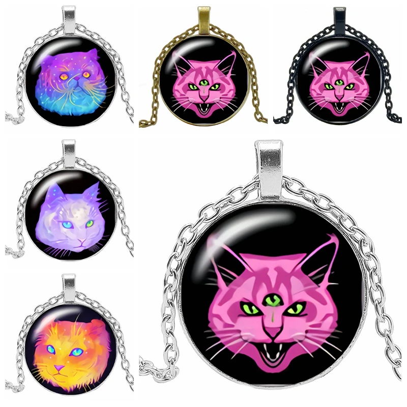 2019 Новый горячий Мультфильм Крутой милый кот серии стеклянный выпуклый Круглый