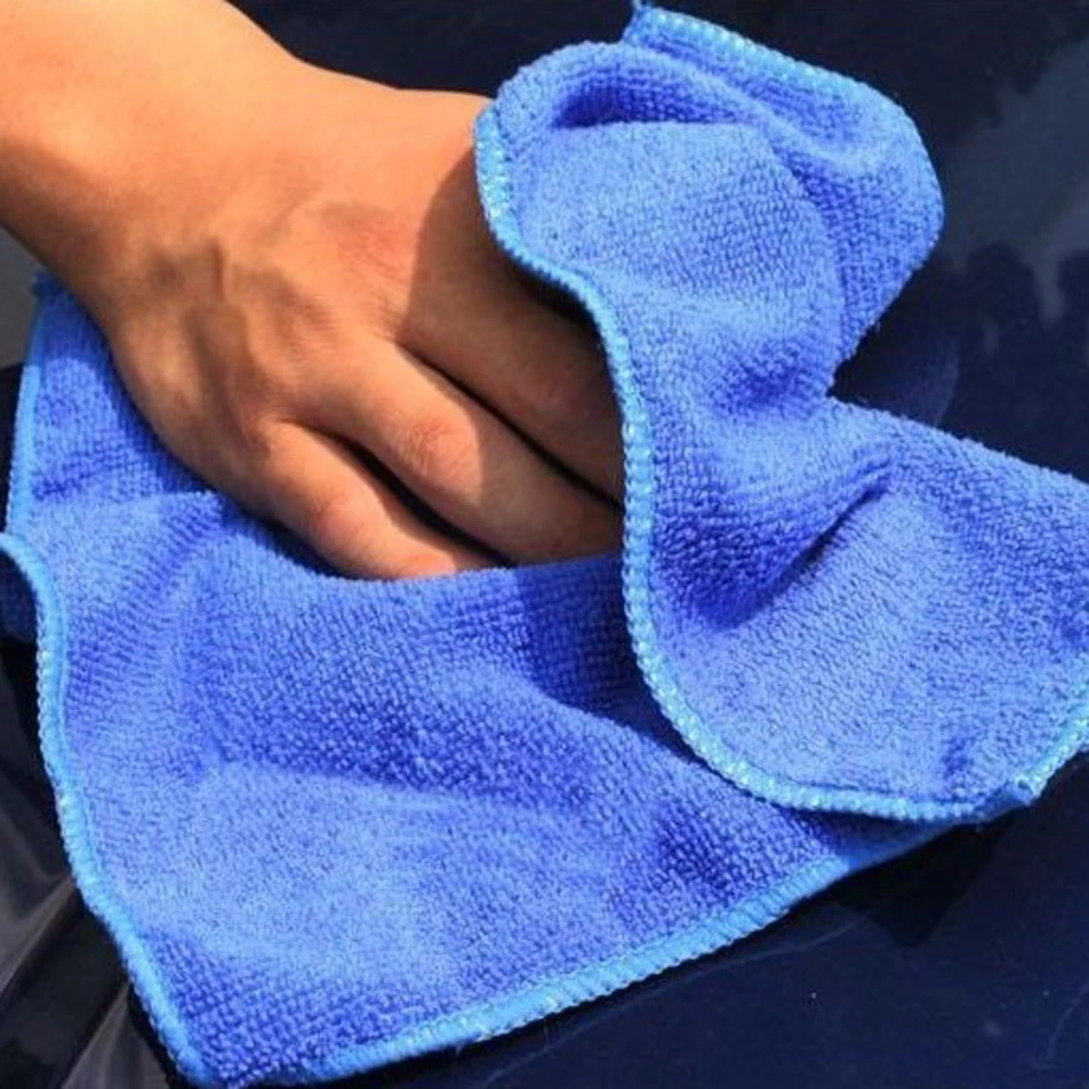 10x Microfiber Car Detailing Car Wash Towel Car Cleaning Drying Auto Washing Cloth Micro Fiber Soft Cloth Duster Car Accessories