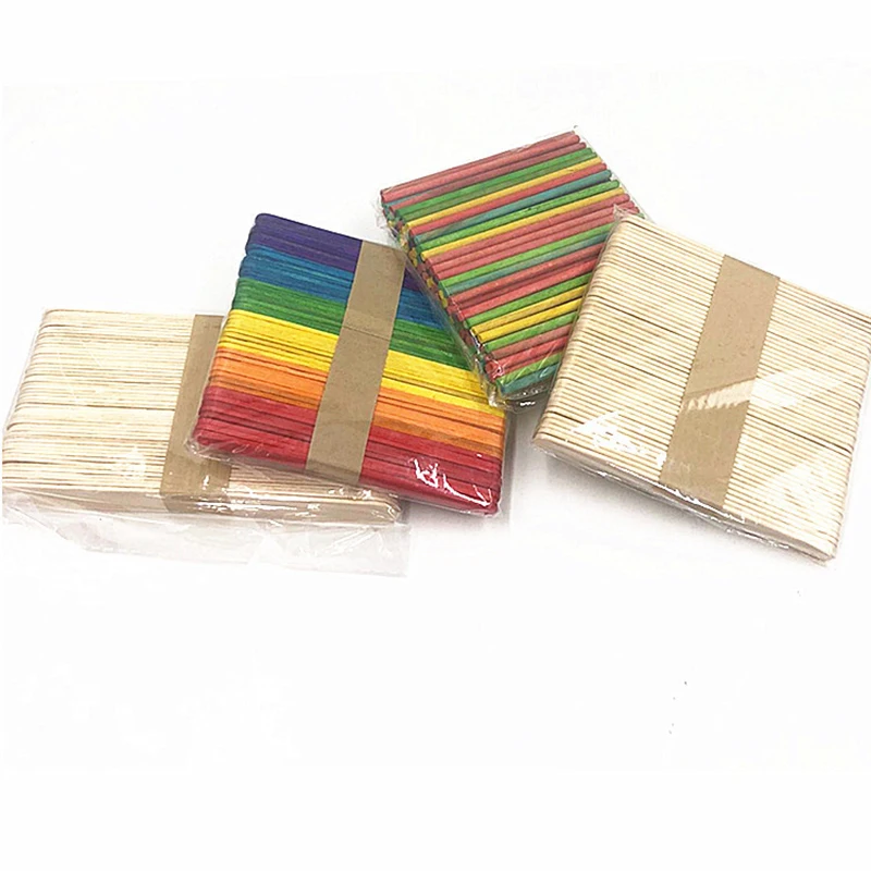 50 шт./упак. деревянные поделки искусство Детский Набор для творчества ручная