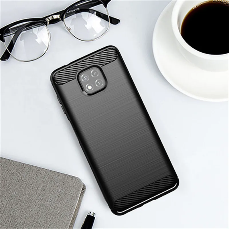 

For Motorola Moto G Power 2021 Case Rubber Silicone Carbon Fiber Cover For Motorola Moto G Power 2021 Case For Moto G Power Case