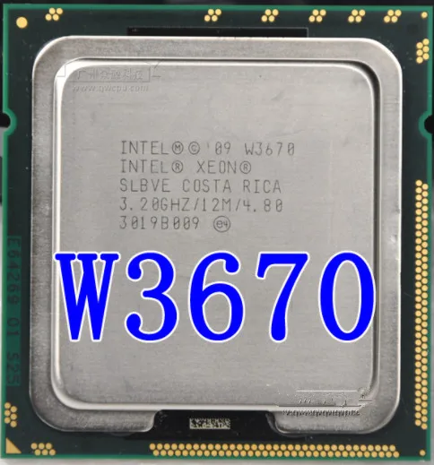 Процессор Intel Xeon W3670 w3670 3 2 ГГц LGA1366 12 МБ L3 кэш/шесть ядер/серверный процессор