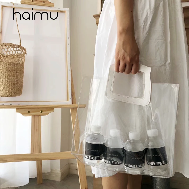 Прозрачная сумочка Подарочный пакет для цветов рождественские подарки сумка