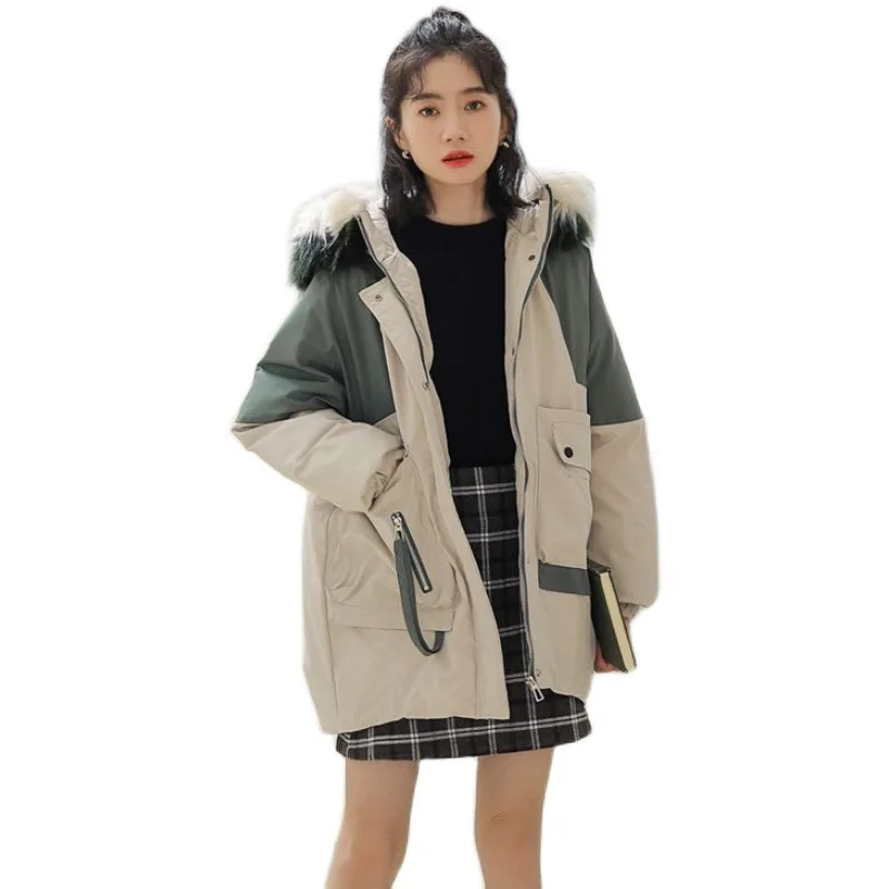 

cotton-padded winter jacket in 2020 the new coats hooded bread suits to send to overcome collars cotton-padded clothes