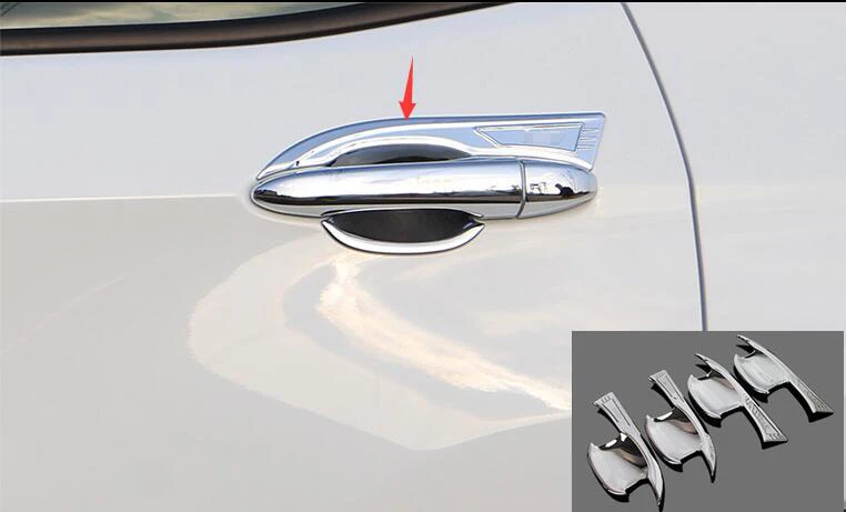 

Car Door Handle Bowl Side Door Bowl Cover Trim Protectors Exterior Car Styling For Jeep Compass 2017 2018 2019 2020