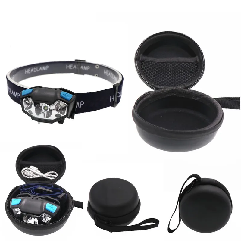 Black Light and Bag XPE светодиодный перезаряжаемый налобный фонарь, белый, красный, индукционный налобный светильник, s головной светильник, лампа Torche's Flash светильник, встроенный аккумулятор - Испускаемый цвет: Black Light and Bag