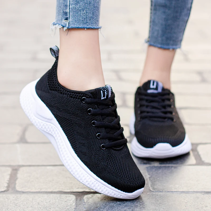 New Tennis Shoes for Womens Breathable Mesh Sneakers Outdoor Antiskid Fitness Trainers Gym Shoes Fashion Sport Shoes