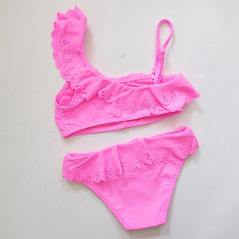 Купальный костюм для маленьких девочек с ананасовым принтом купальный открытым