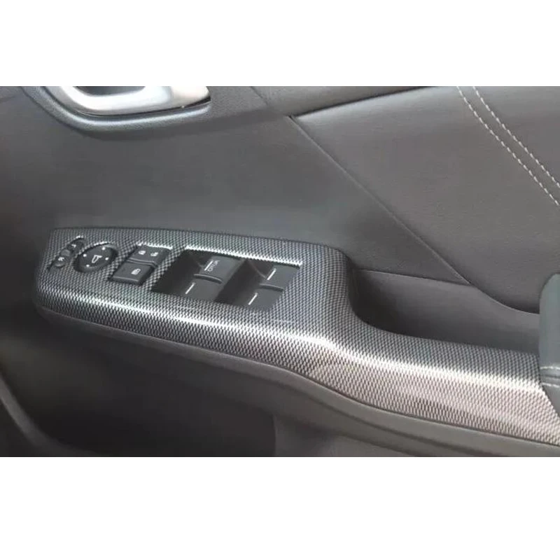 

Стильные автомобильные аксессуары из углеродного волокна для Honda Civic 9th 2012 2013 2014 RHD Автомобильный Дверной подлокотник оконный подъемник пане...