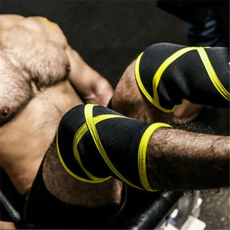 Кроссфит powerlift Strongman 7 мм пара коленей | Спорт и развлечения