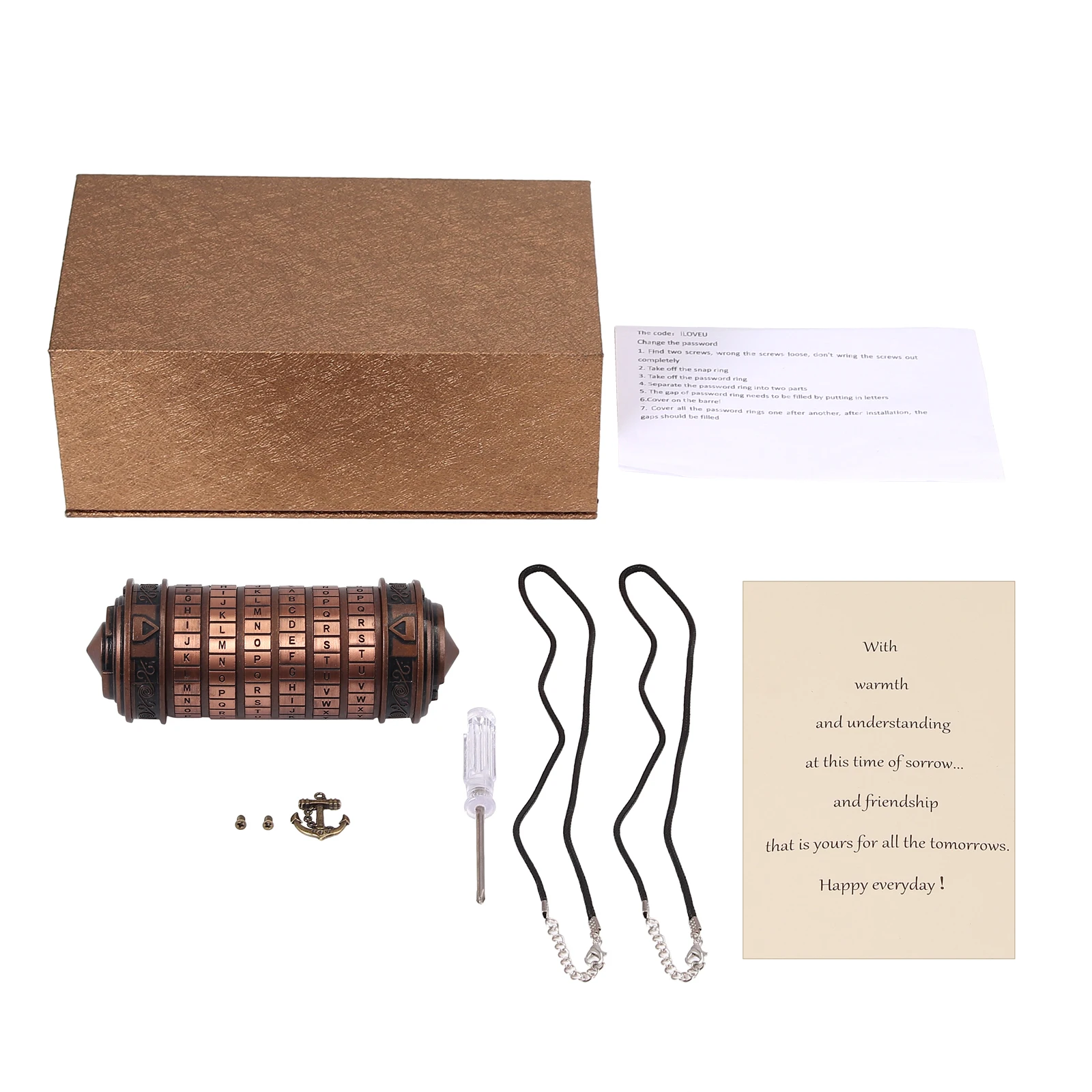 Neoteck мини криптекс День Святого Валентина интересный творческий романтический День рождения Annversary подарки да Винчи код
