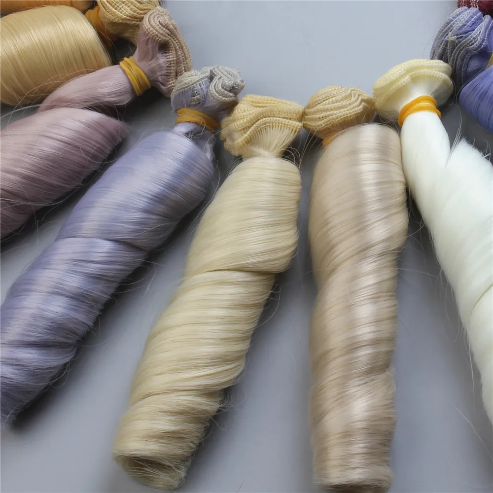 Фантазийная кукла-удлинитель wig15x100 см вьющиеся кукольные волосы для шарнирного