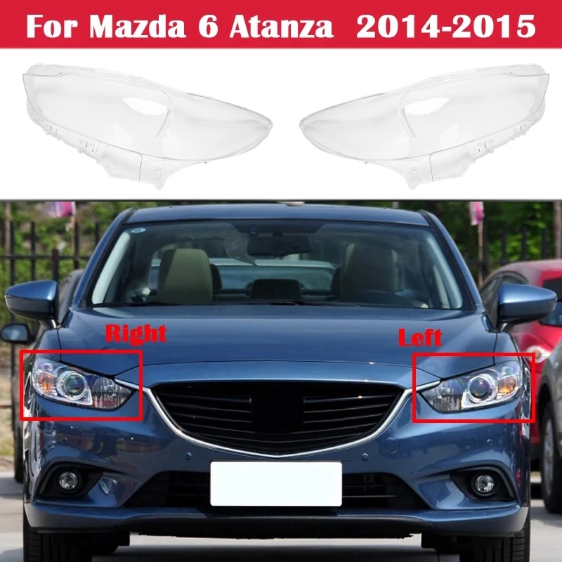 

Car Headlamp Transparent Lampshade Headlight Shell Cover Lens Mask for Mazda 6 Atenza 2013- 2016