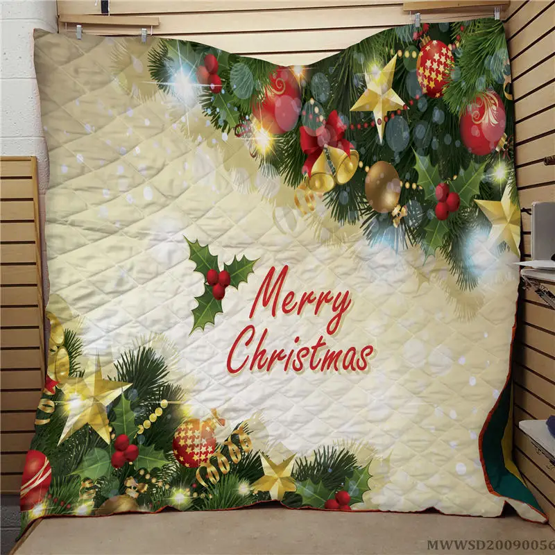 

Hotsale High Quality Quilt Merry Christmas 3D Modern Bed Set Bedroom Decor Super Soft Breathable For All Seasons