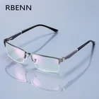 Очки для чтения RBENN мужские, брендовые дизайнерские очки для чтения с Anti Blue светильник полуоправой, деловые компьютерные очки с диоптриями + 0,75 1,5 1,75 2,75