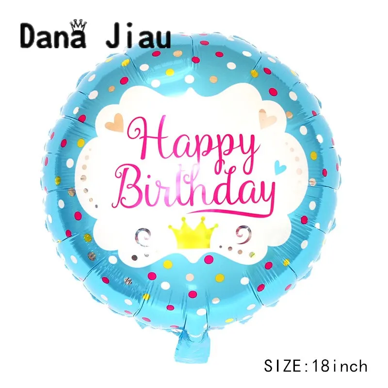 Dana jiau 18 дюймов гелиевый воздушный шар покрытый фольгой розовый синий сердечко