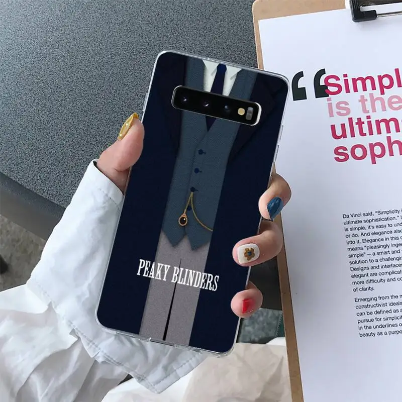 

Peaky Blinders Phone Case For Samsung Galaxy S10 S10e S8 S9 Plus S7 Edge Note10 9 8 Soft Transparent TPU Cove