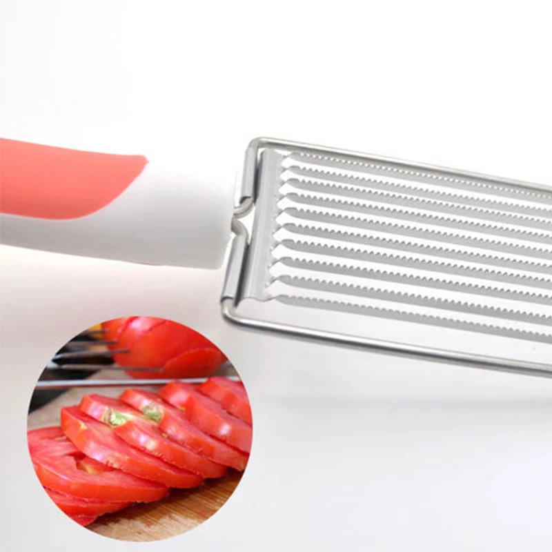 Помидор обед мясо искусство резак для ветчины и фруктов из нержавеющей стали