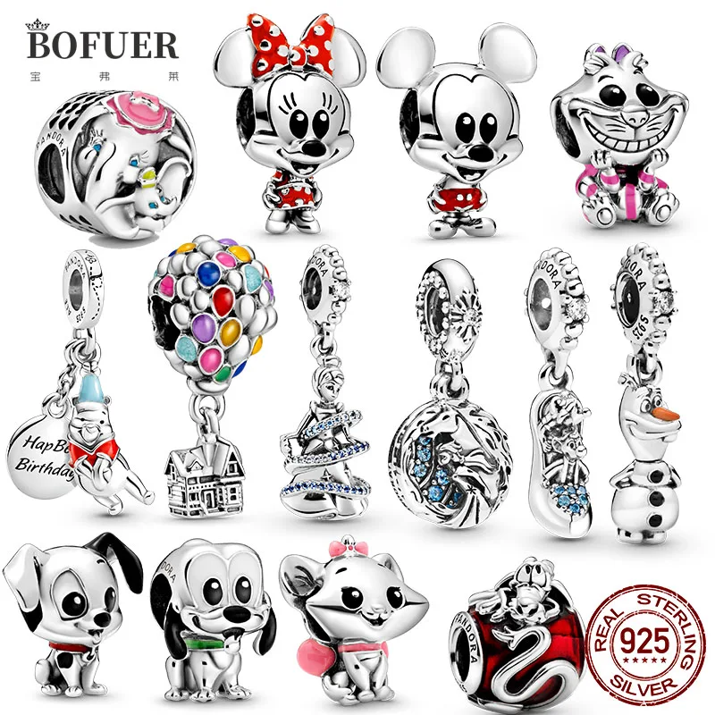 

925 Sterling Silver Charm Dog Lion and hot air balloon Beads for Women Jewelry Making Charms for Original 925 Pandora Bracelet