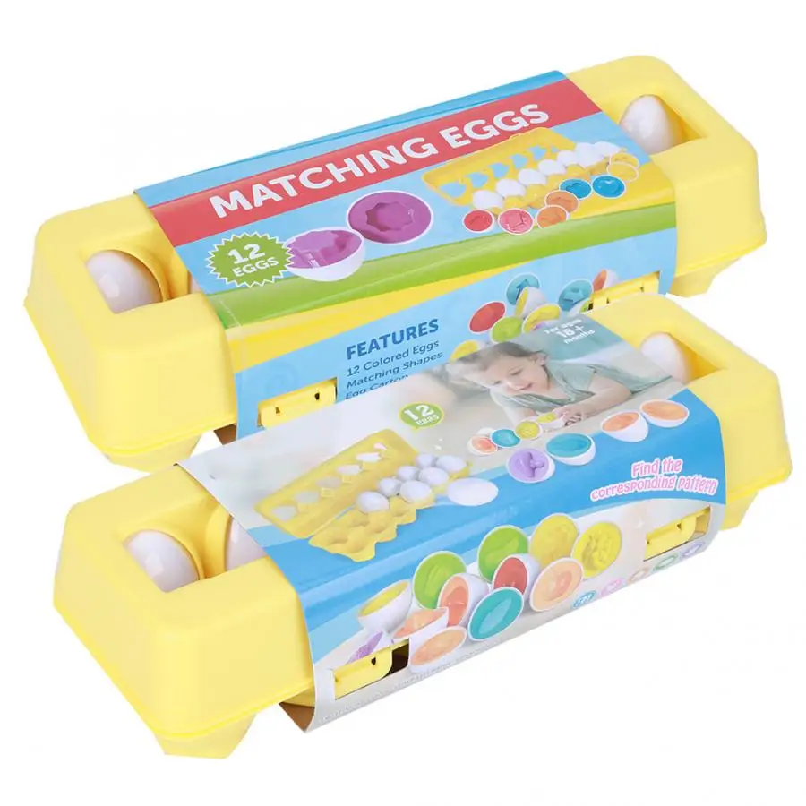 12 шт. детские развивающие пазлы яйца|Сортеры| |
