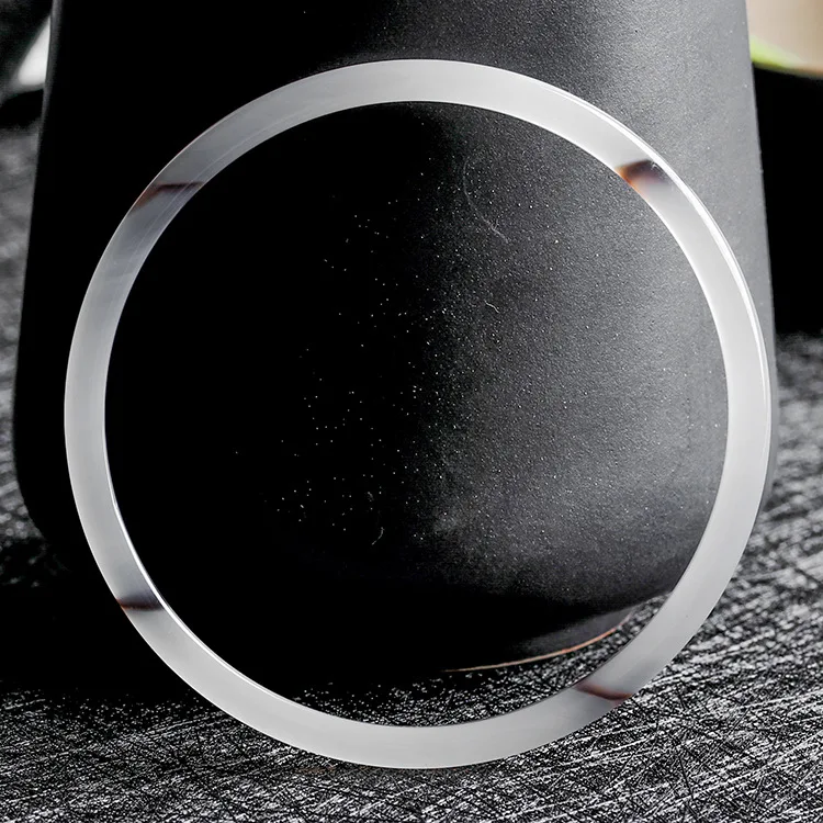 

Лидер продаж, тонкие круглые браслеты из натурального халцедона ручной работы, модные ювелирные изделия из бутика, трендовые женские брасл...