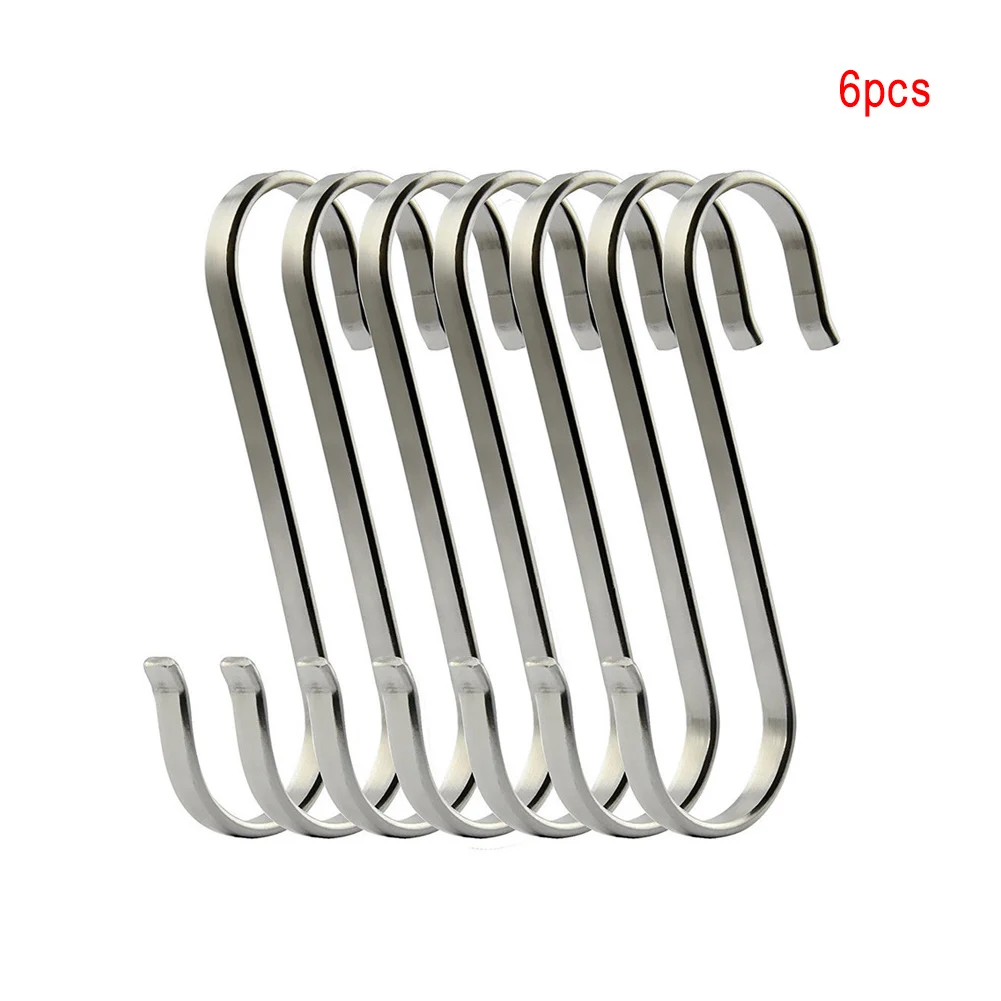 Hook Multi-use S-shape For Kitchen/Bathroom Practical Stainless Steel Hanging Rack Durable Clothes Towel Holder Hanger | Дом и сад