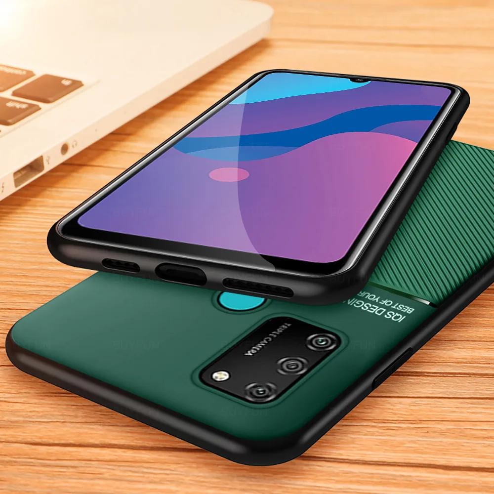 Роскошный Матовый чехол для телефона huawei honor 9a с магнитным держателем чехлы honor9a