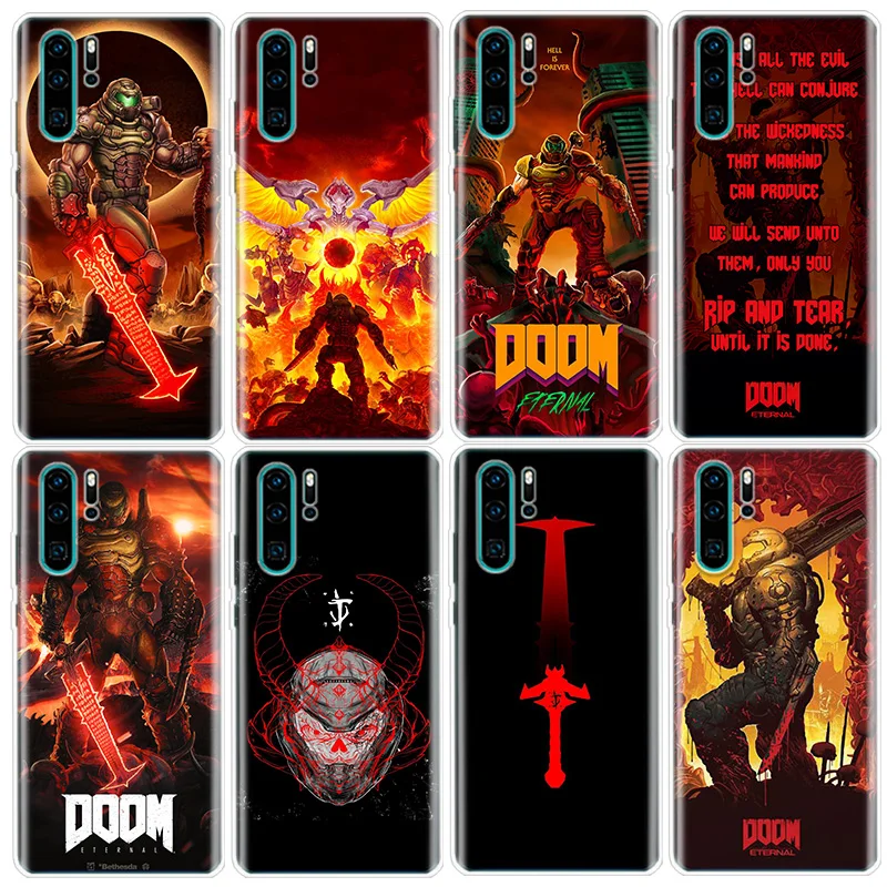 

HOT GAME DOOM ETERNAL Phone Case For Huawei P Smart Z 2021 Y5 Y6 Y7 Y9 Honor 50 20 Pro 10i 9 Lite 9X 8A 8S 8X 7S 7X 7A Cover Fun
