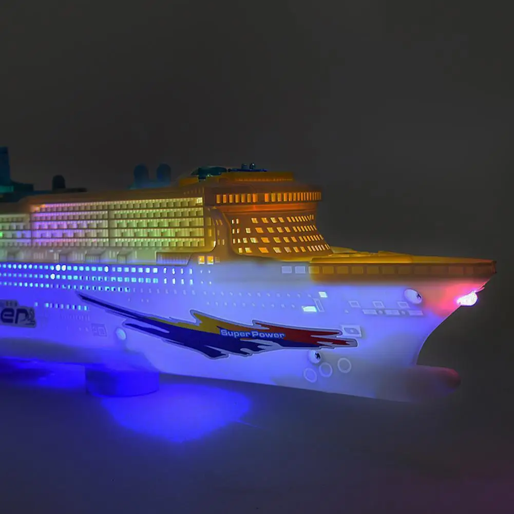 

Simulation Ship Model Children's Light And Music Cruise Ship Universal Electric Toy Boat
