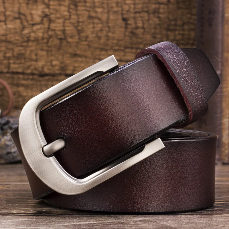 

Leather Belt Men's Leisure Buckle Leather Belt Men's High Quality Leather Pants Belt Straight Harajuku Waist Belt For Men