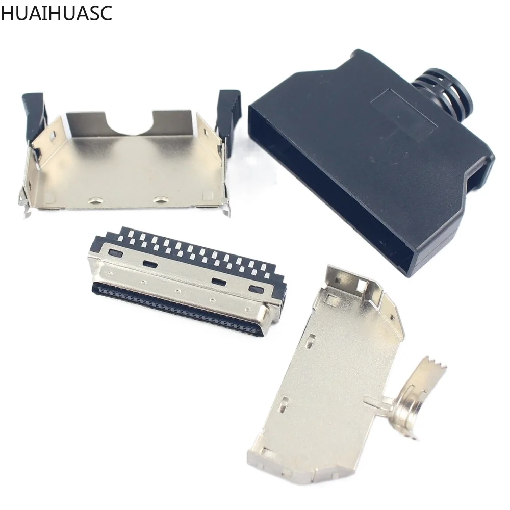 1 шт. SCSI 50 Pin MDR Штекерный разъем оболочка для кабеля в сборе|Соединители| |