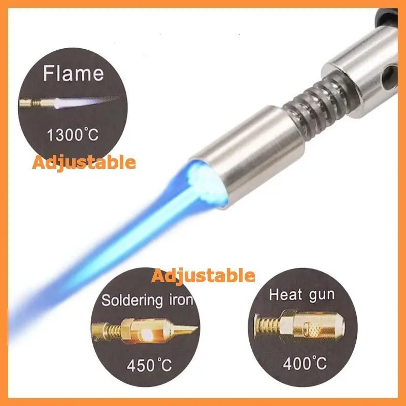 1300 Celsius Butane 4 In 1 Portable Soldering Iron Kit Welding Pen Burner Blow Torch Gas Cordless Tip Tool | Инструменты