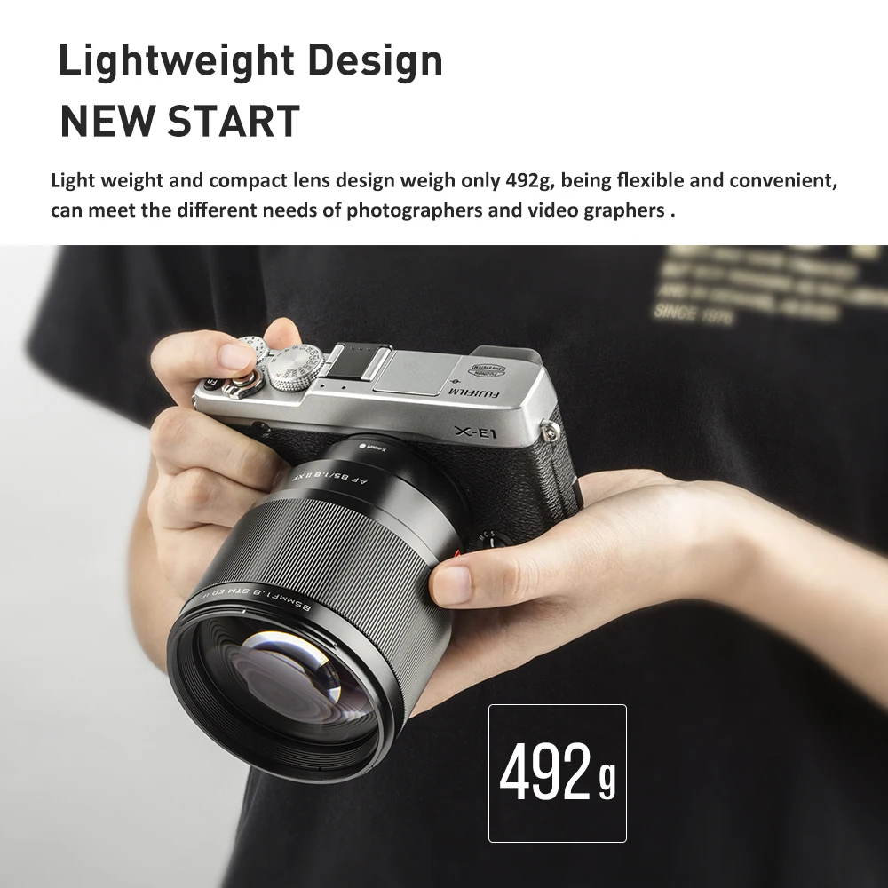 Объектив Viltrox 85 мм f1.8II STM с автофокусом и фиксированным фокусом для беззеркальной