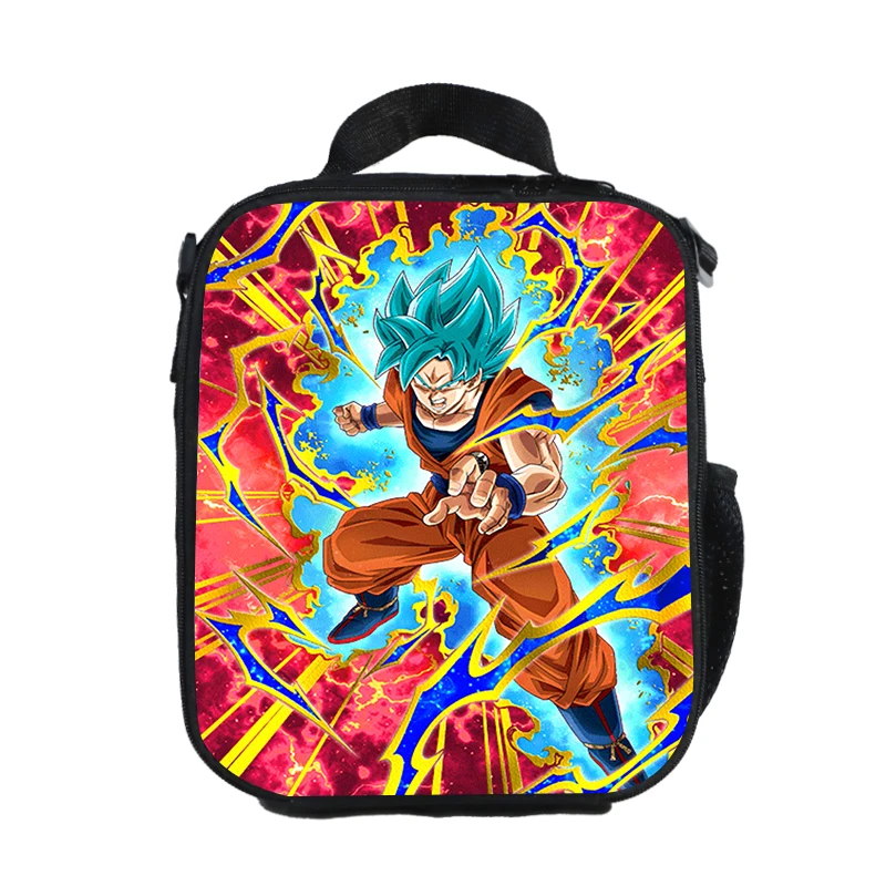 WCB-QLZ8 Аниме «Жемчуг дракона» "Ланч-бокс" Goku Saiyan контейнер для еды для хранения коробки, футляр контейнер органайзер для мальчиков и девочек, сумка для обеда - Цвет: WCB-QLZ8