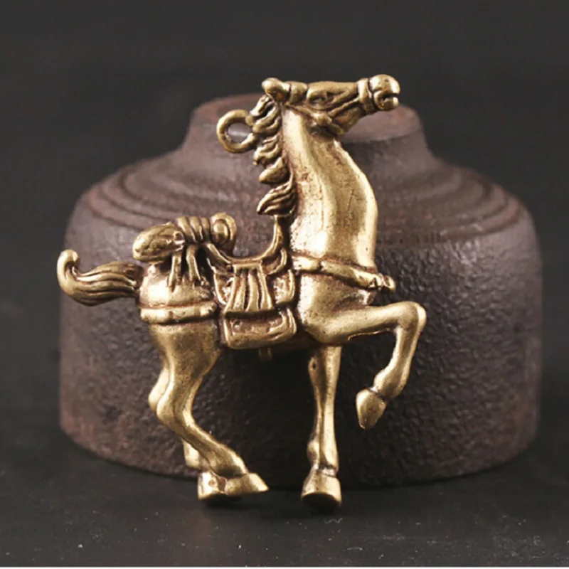 

Art Decor Handmade Sculpture Horse Copper Statue Ornament Animal Home Office