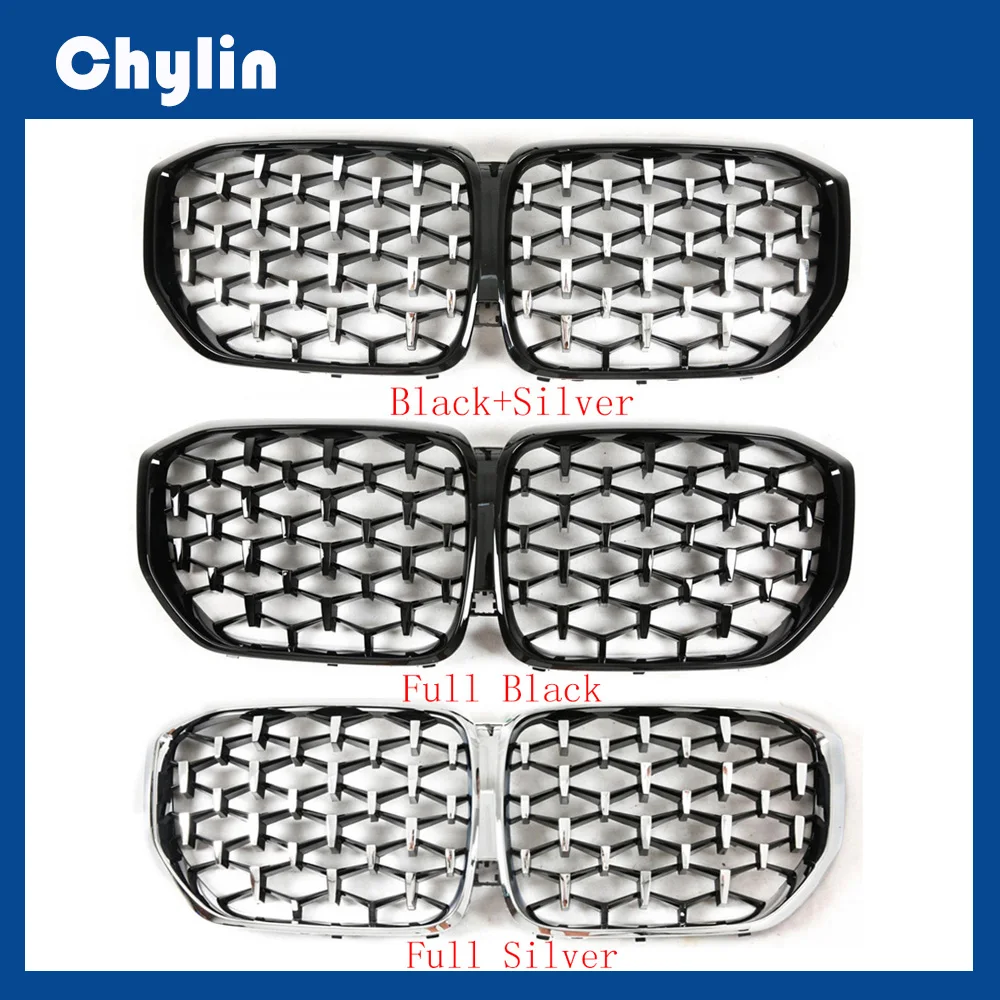 

Автомобильная решетка для BMW X5 G05 2019 + ABS Алмазная глянцевая черная передняя ножная решетка Замена X5 G05 передний бампер Гриль