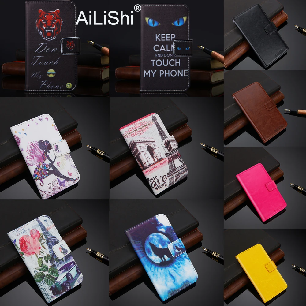 Чехол AiLiShi для BLU View 1 Cubot J3 A5 Note htc Wildfire E E1 Plus HOMTOM C2 C1 C8 откидной кожаный чехол