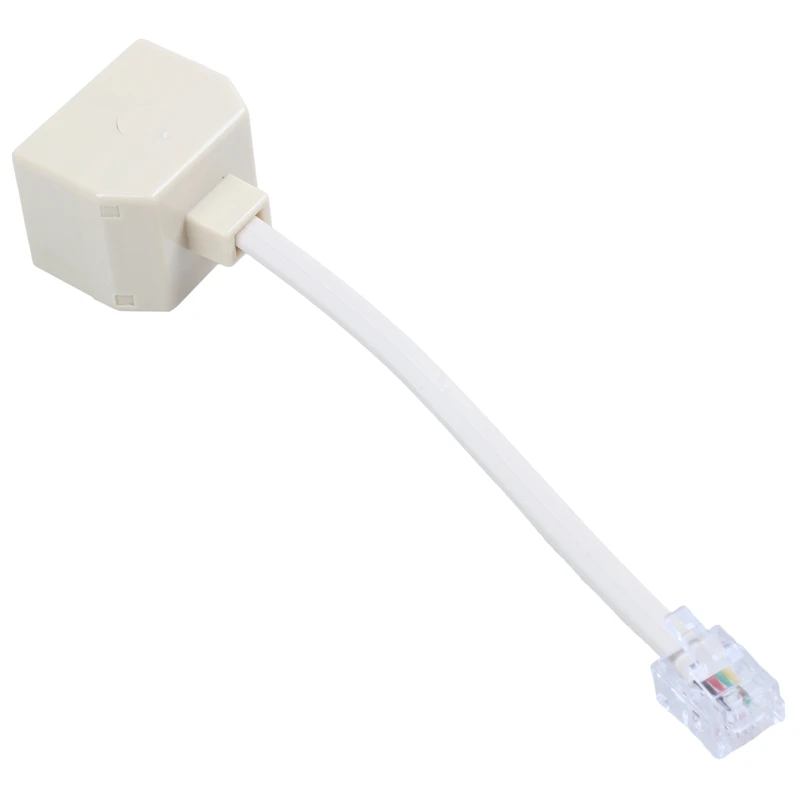 

HOT SALE Telephone RJ11 Male Line To Double RJ11 Female Jack Filter Splitter Adapter