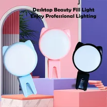 Cartoon KT Cat Mobile Phone Selfie Fill Light Beauty Net Celebrity Anchor Live Mini LED Emergency Portable Light Usb Charging
