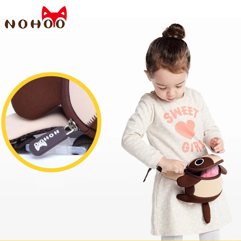 

NOHOO Waist Bag For Boys Girls Mini 3D Cartoon Fanny Pack Neoprene Waterproof Bum Bag Fashion Kids Chest Bag Animal kidney bag