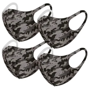 Маска камуфляжная с 4 шт. PM2.5 маска для лица унисекс маска для мужчин и женщин многоразовая моющаяся маска для рта маска
